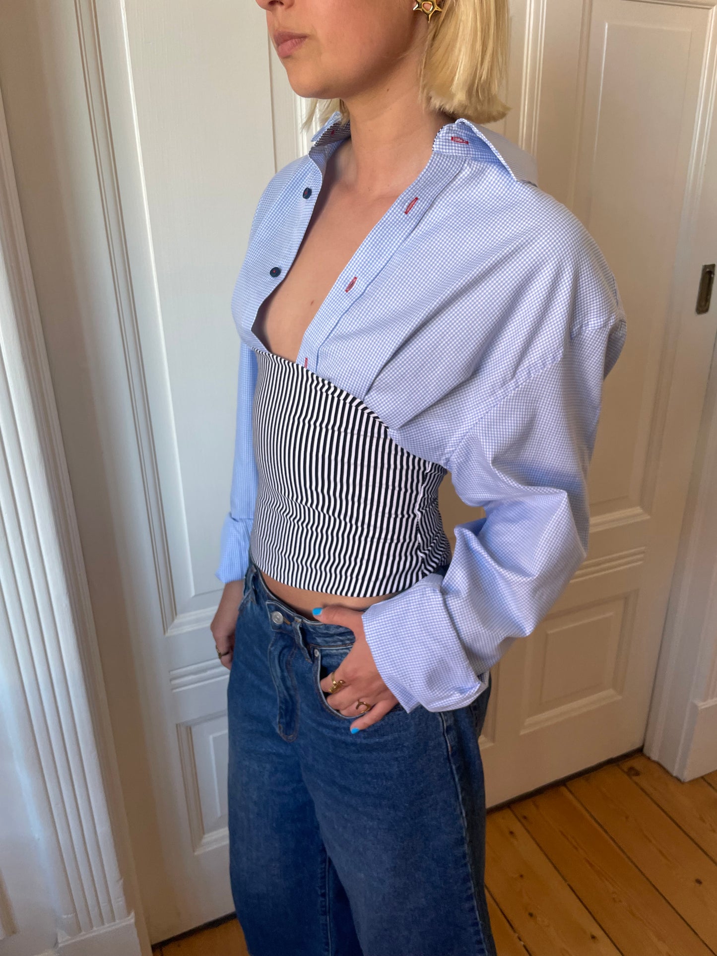 Upcycled shirt - L