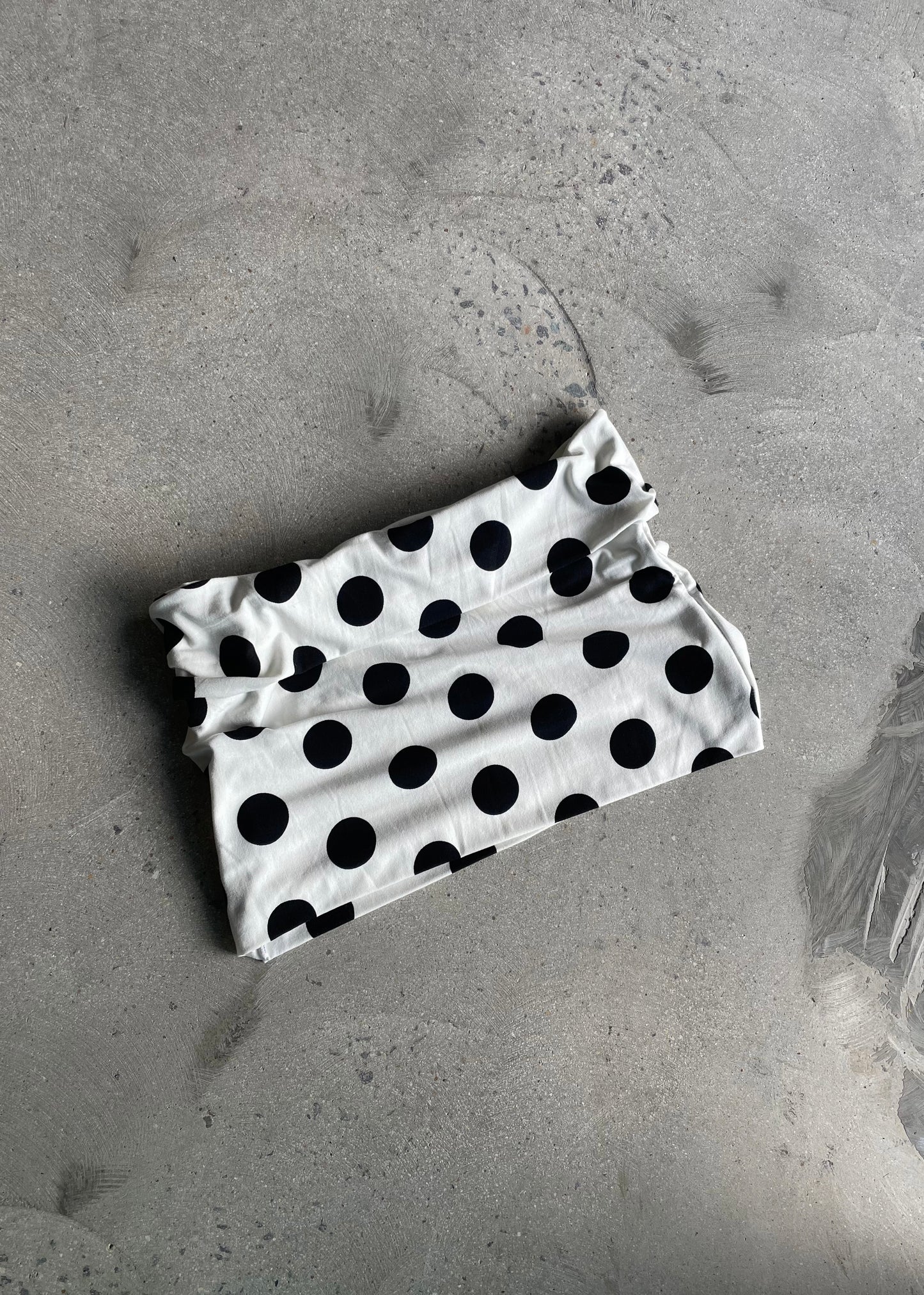 Polka dot mini skirt