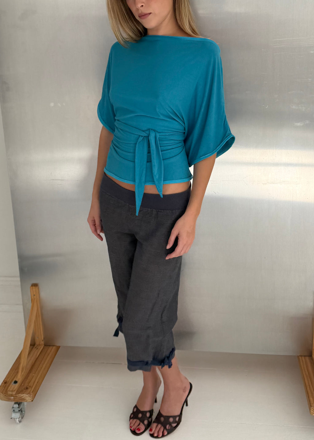 NOA TOP - TURQUOISE