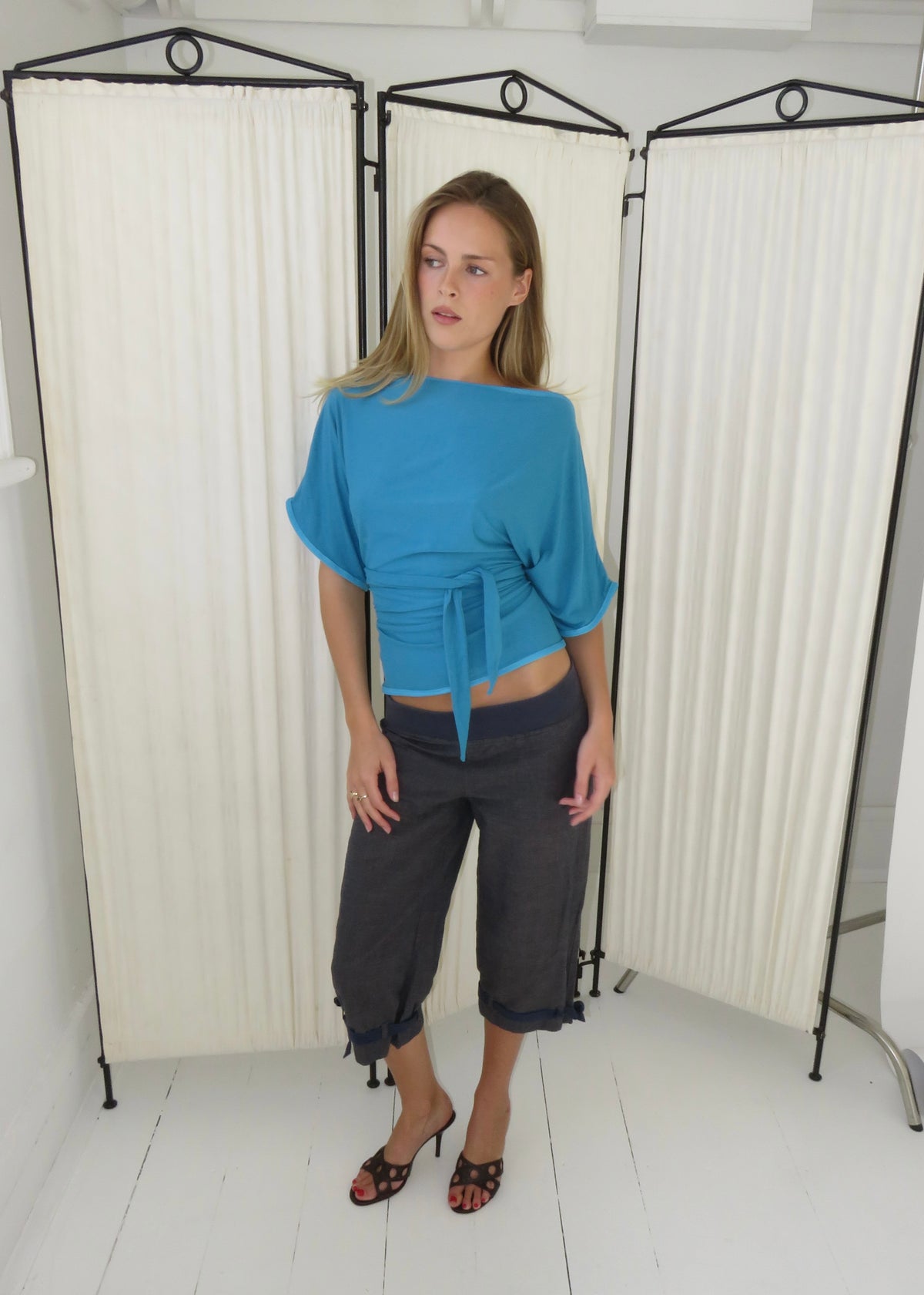 NOA TOP - TURQUOISE